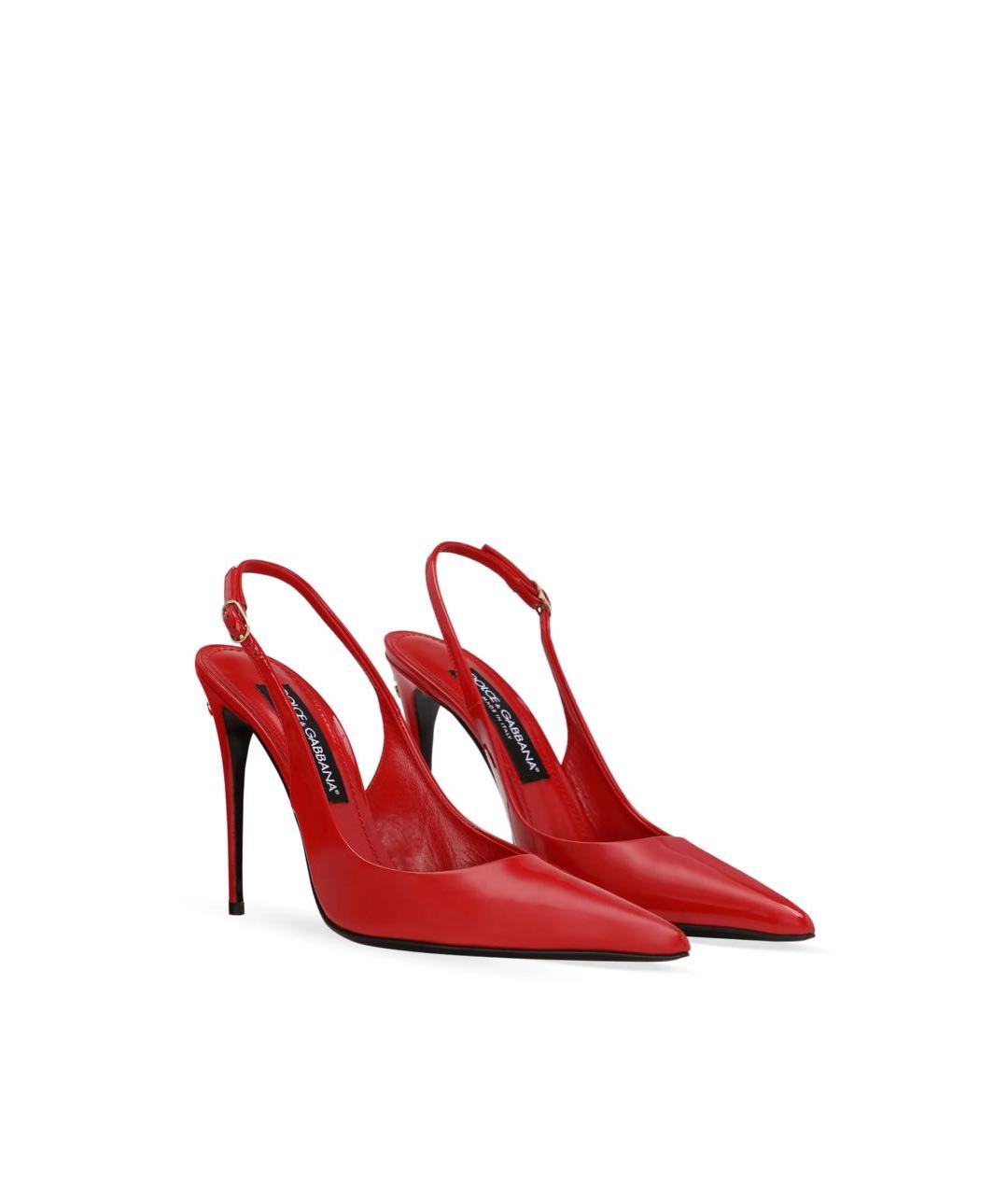 DOLCE&GABBANA Красные туфли из лакированной кожи, фото 2