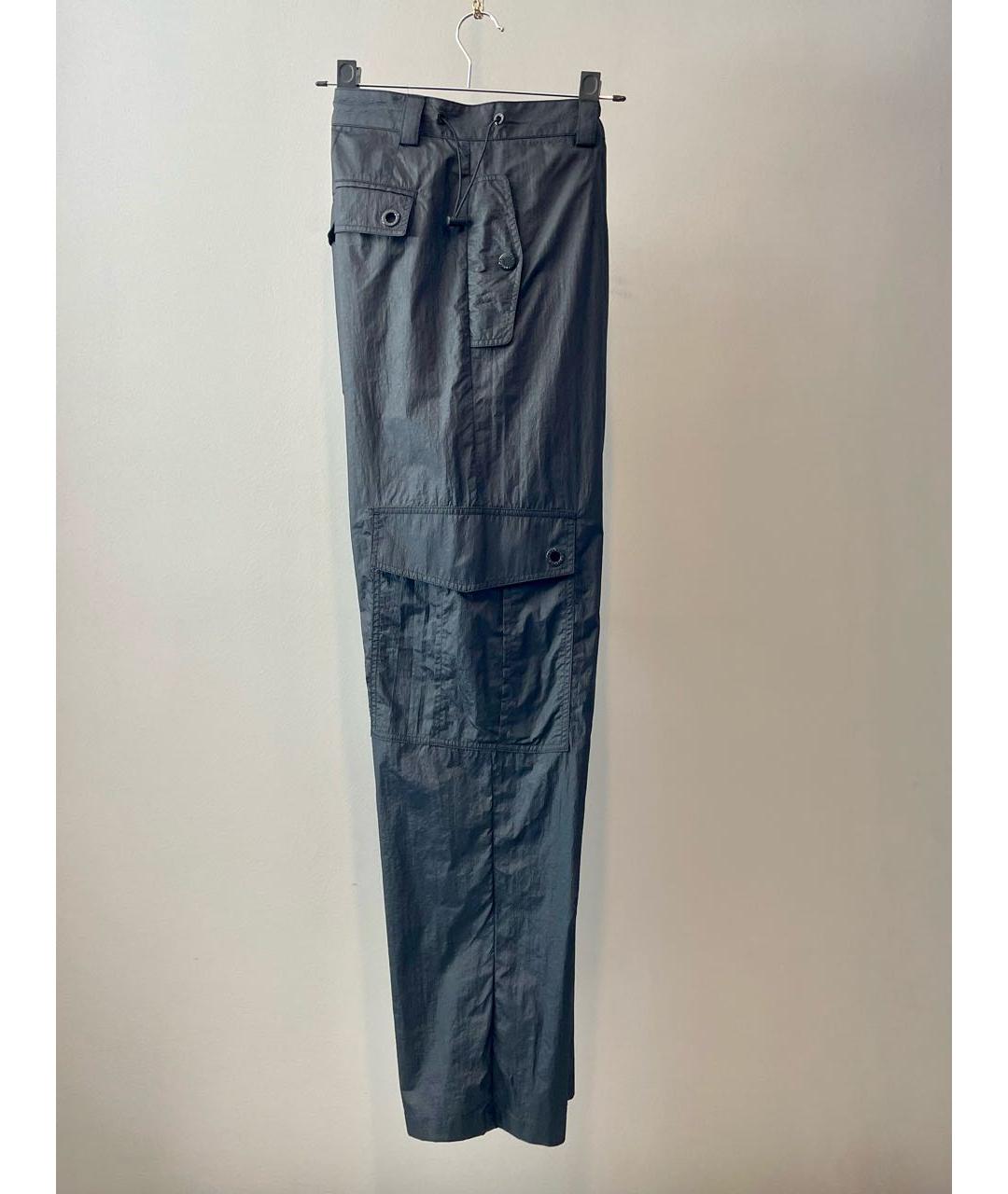 DOLCE&GABBANA Черные полиэстеровые повседневные брюки, фото 2