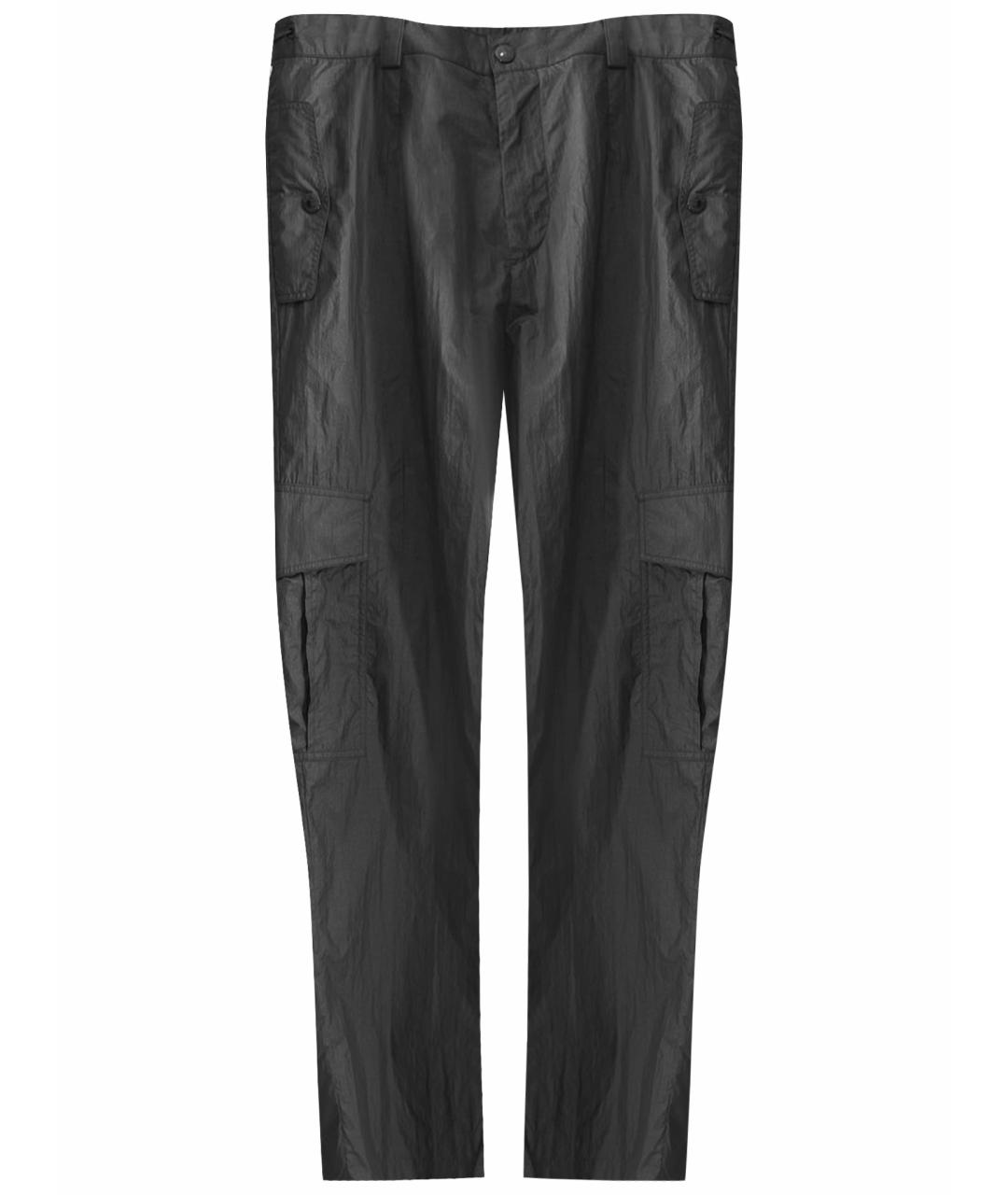 DOLCE&GABBANA Черные полиэстеровые повседневные брюки, фото 1