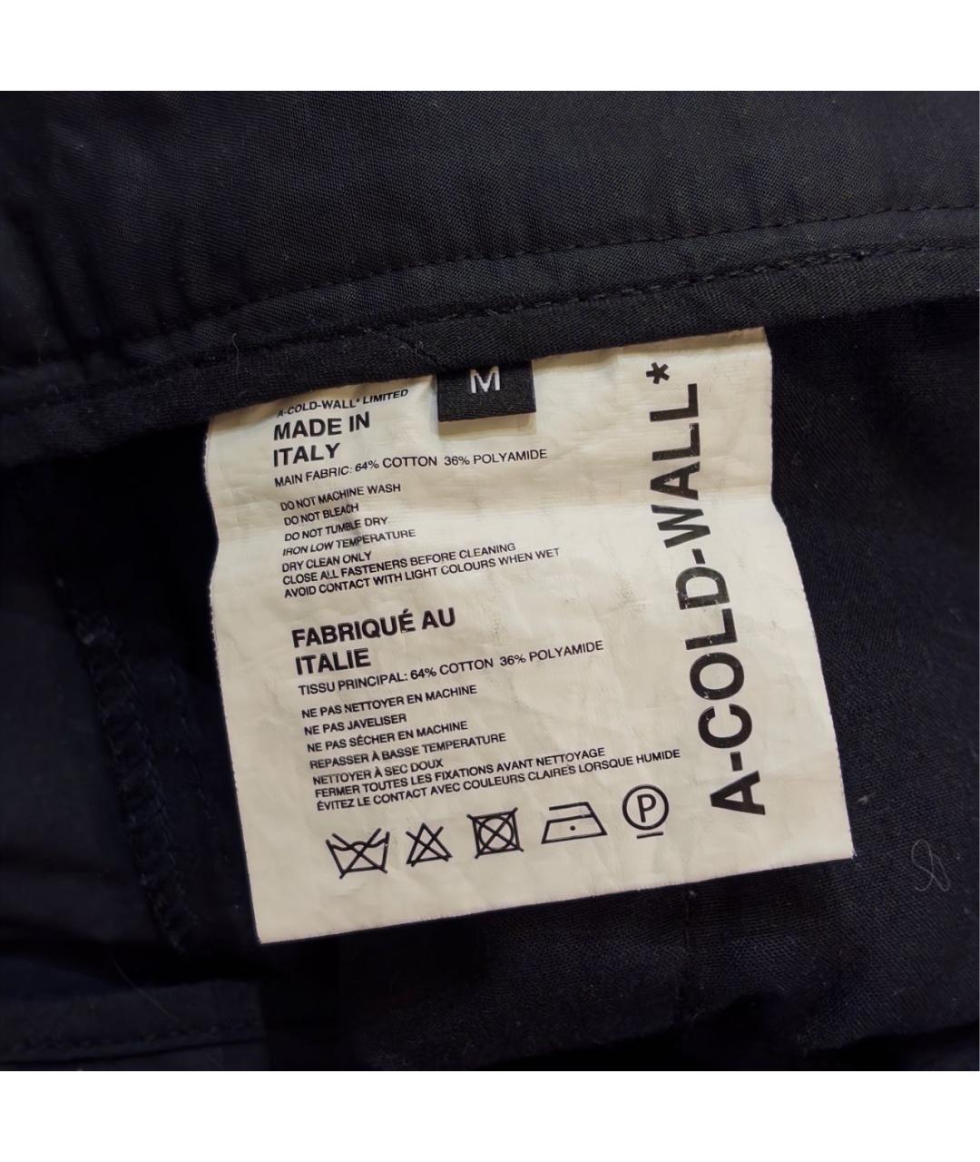 A-COLD-WALL* Черные полиамидовые повседневные брюки, фото 5
