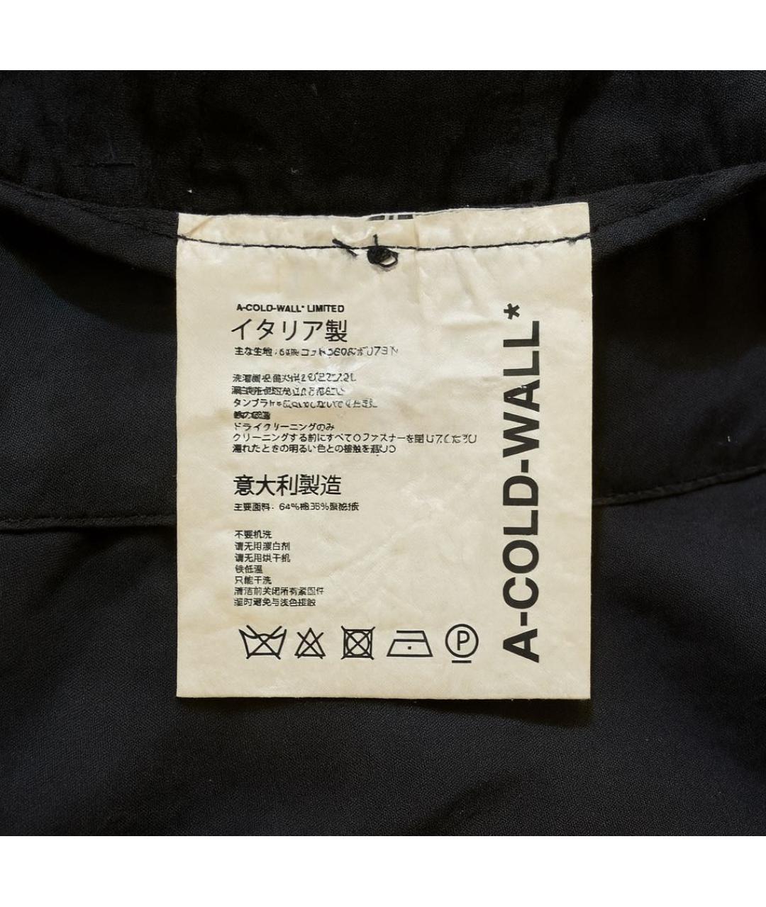 A-COLD-WALL* Черные полиамидовые повседневные брюки, фото 6