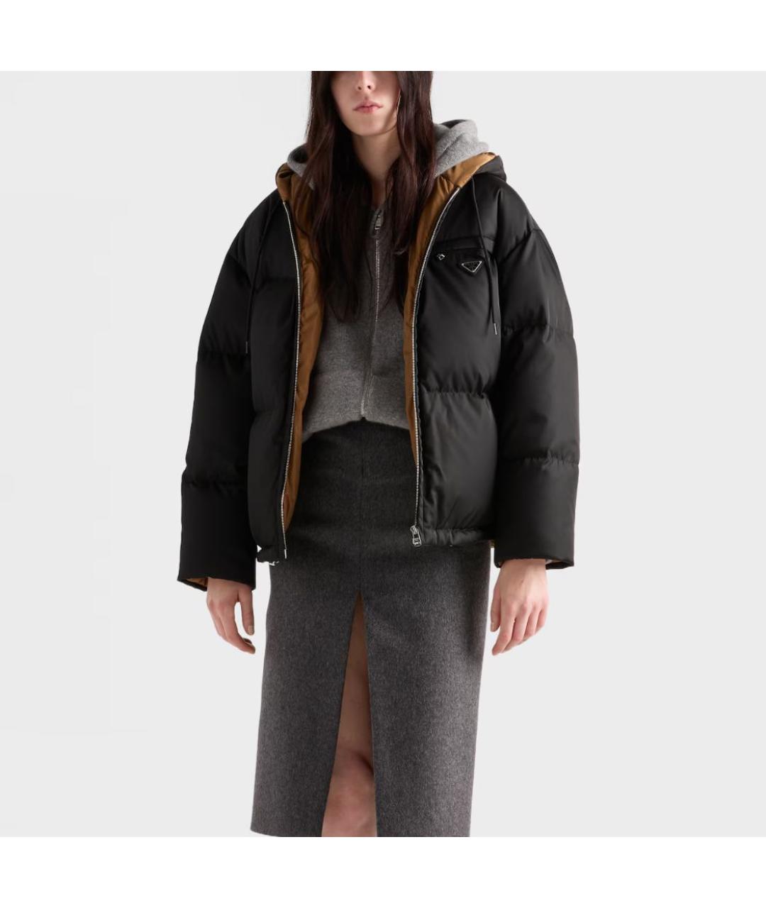 PRADA Черный пуховик, фото 2