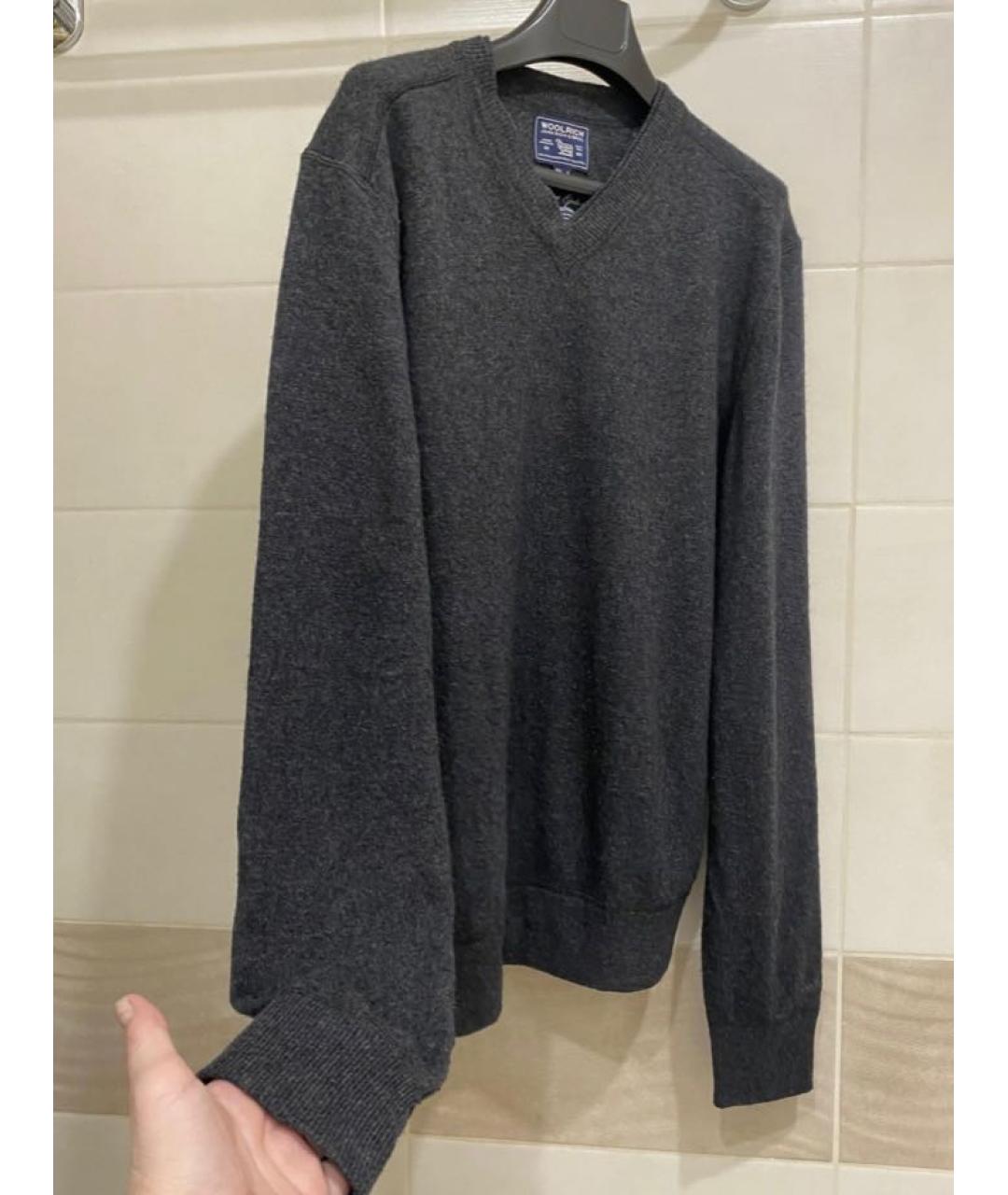 WOOLRICH Серый шерстяной джемпер / свитер, фото 7