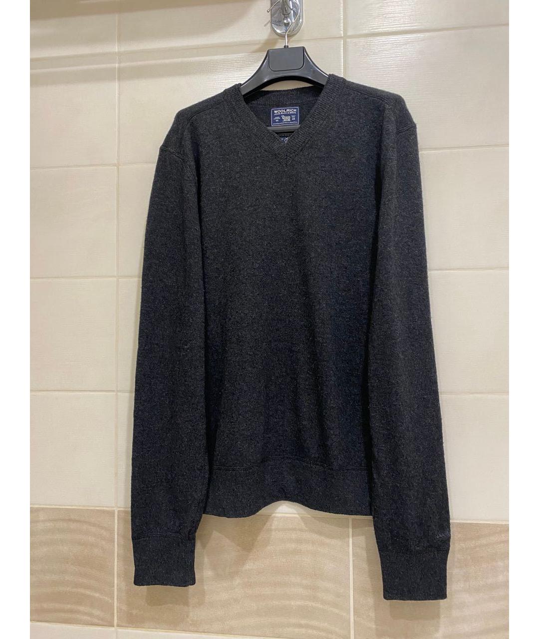 WOOLRICH Серый шерстяной джемпер / свитер, фото 8