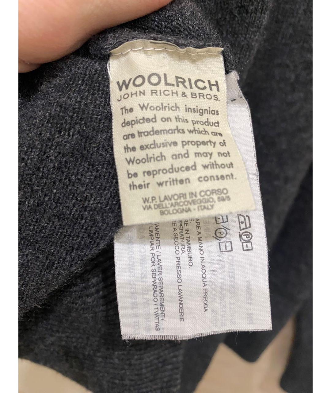 WOOLRICH Серый шерстяной джемпер / свитер, фото 5