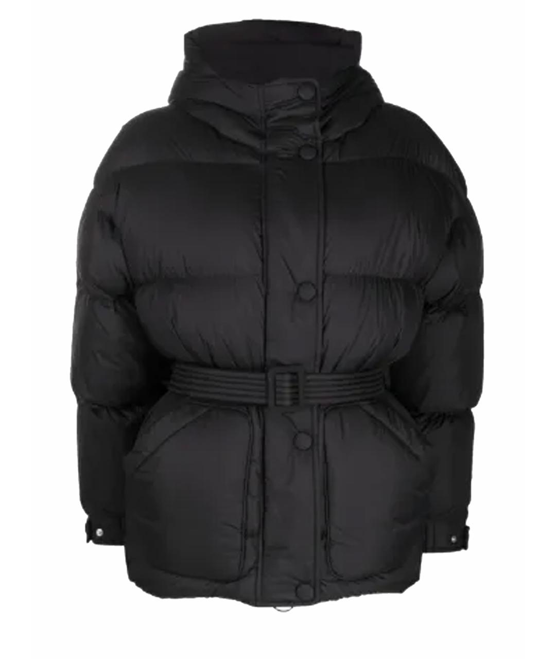 MONCLER Черный полиамидовый пуховик, фото 1