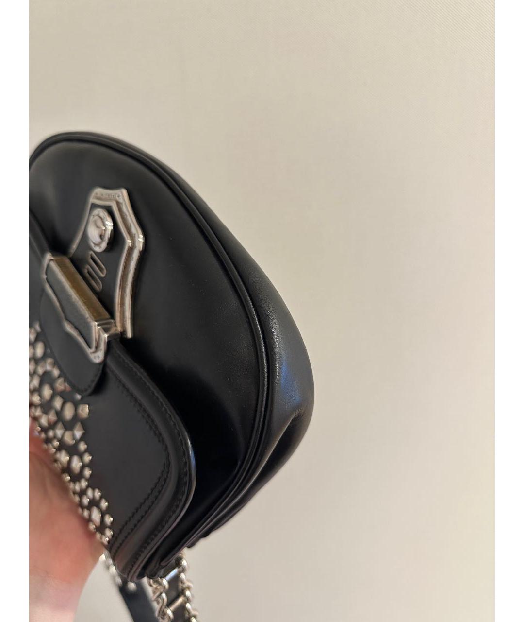 MIU MIU Черная кожаная сумка через плечо, фото 6