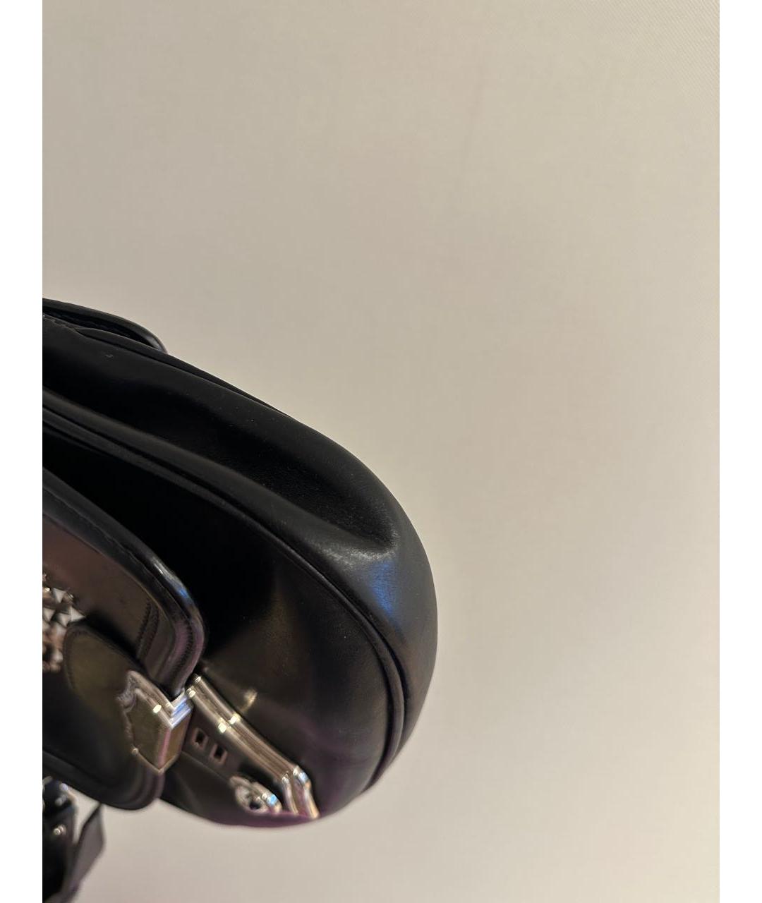 MIU MIU Черная кожаная сумка через плечо, фото 7