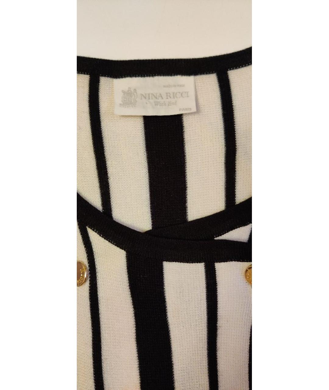 NINA RICCI Черный вискозный жакет/пиджак, фото 3