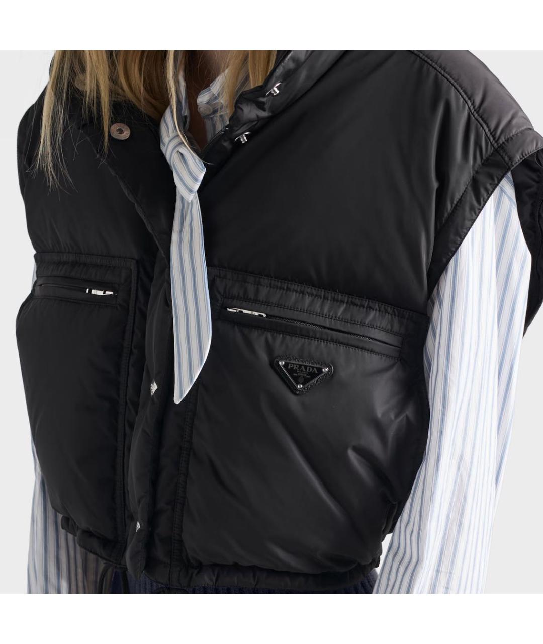 PRADA Черный пуховик, фото 4