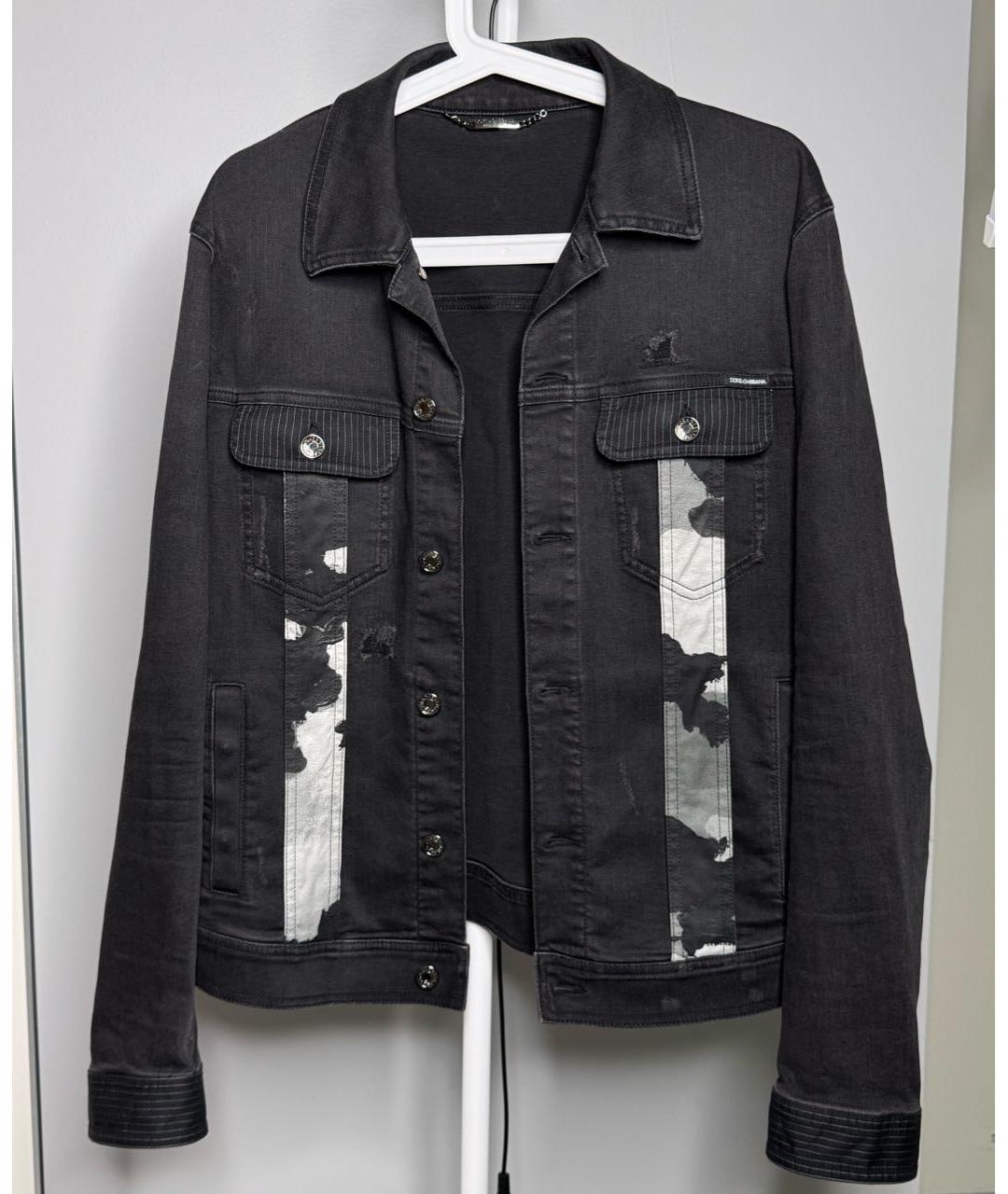 DOLCE&GABBANA Черная хлопковая куртка, фото 9