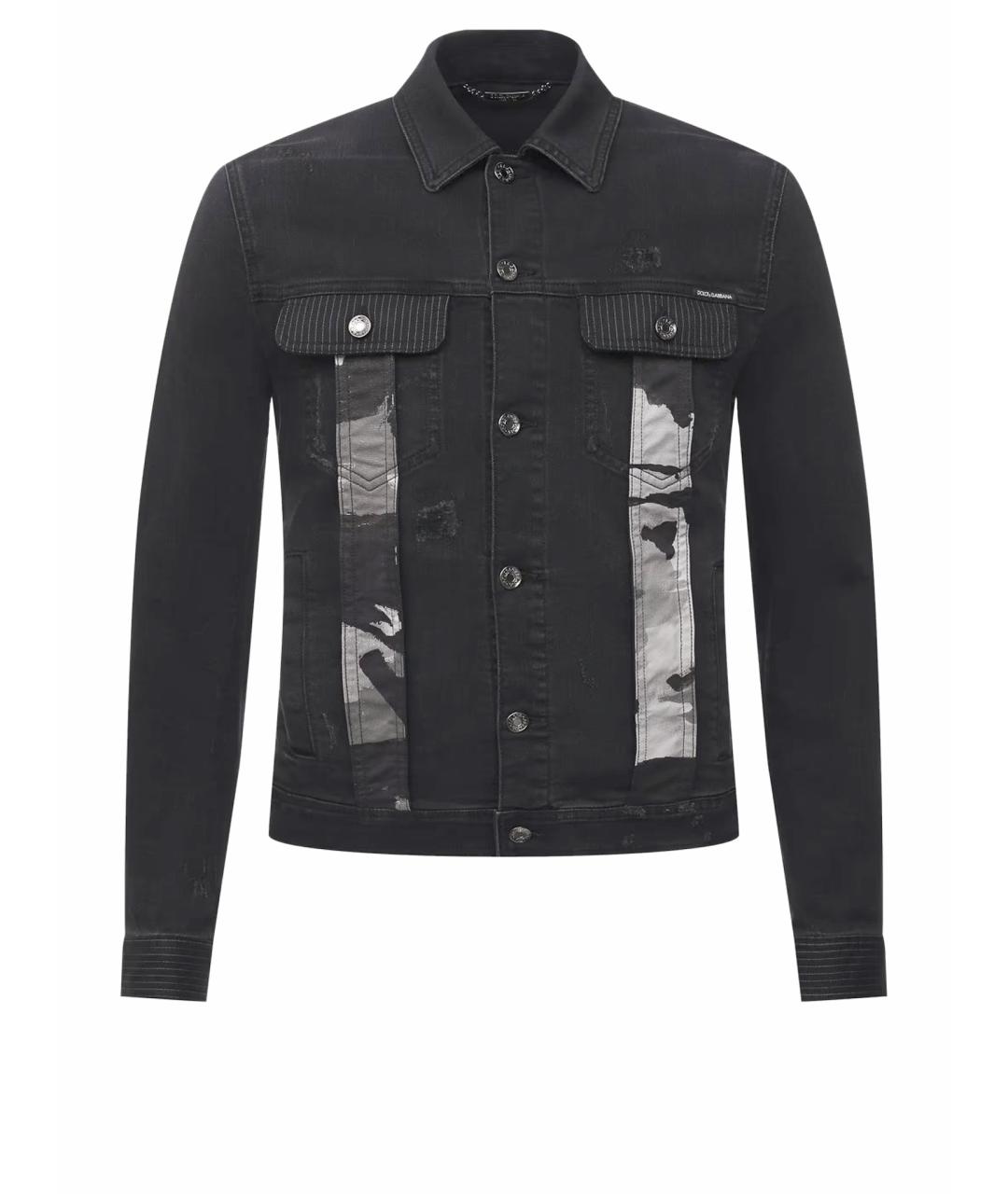 DOLCE&GABBANA Черная хлопковая куртка, фото 1