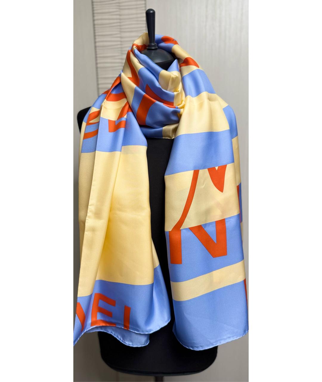 CHANEL Мульти шелковый шарф, фото 2