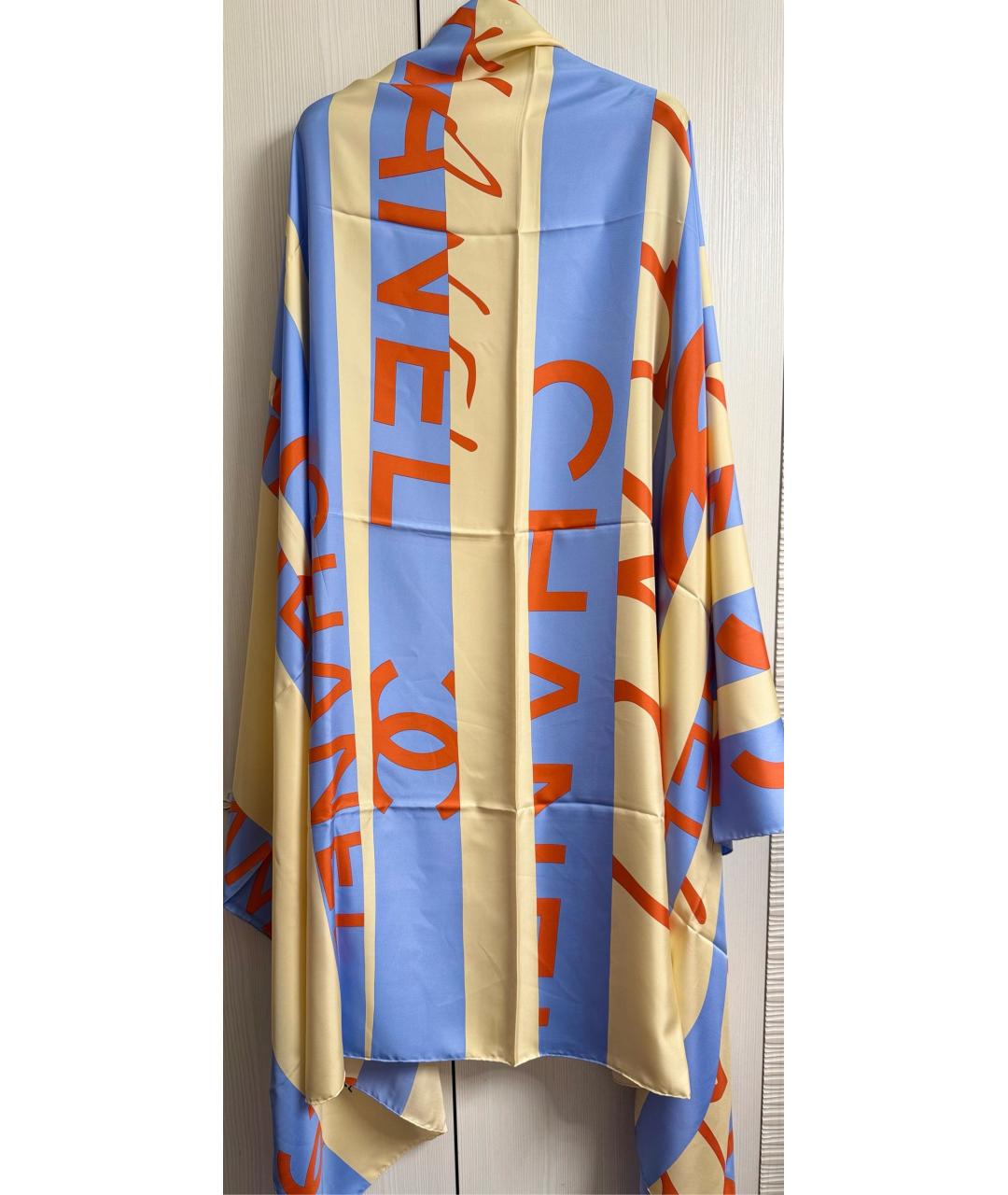 CHANEL Мульти шелковый шарф, фото 3