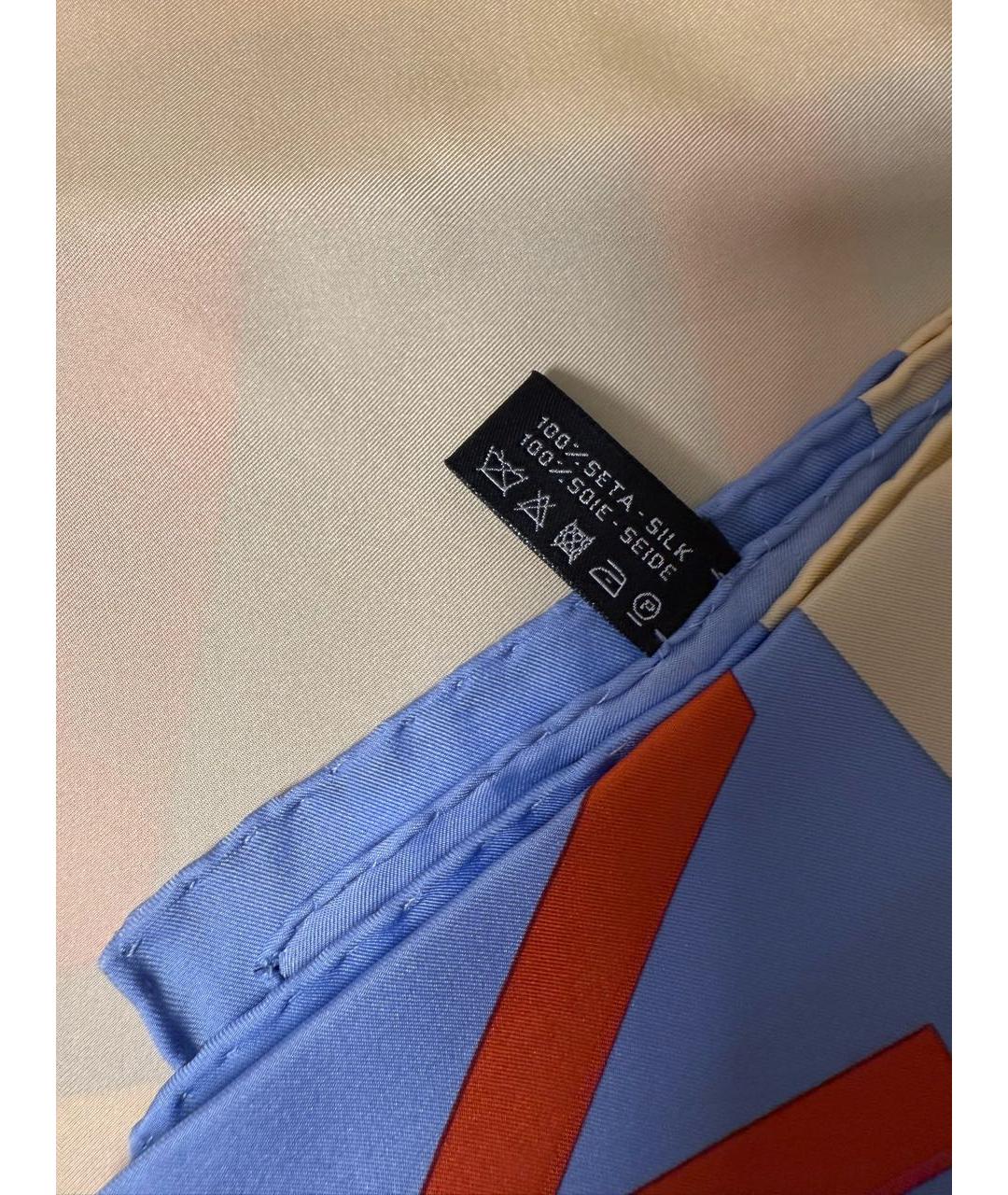 CHANEL Мульти шелковый шарф, фото 7