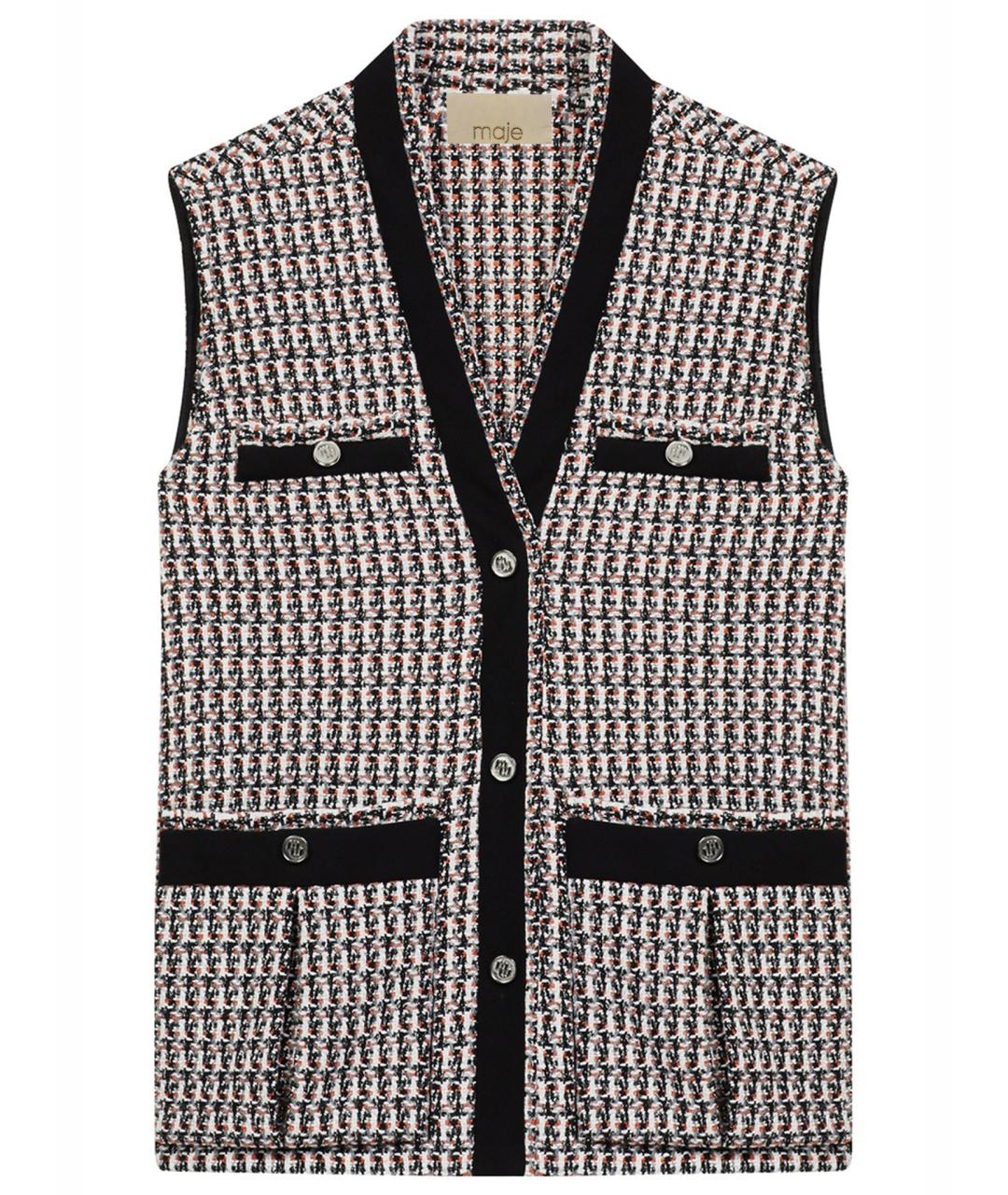 MAJE Мульти твидовый жилет, фото 1