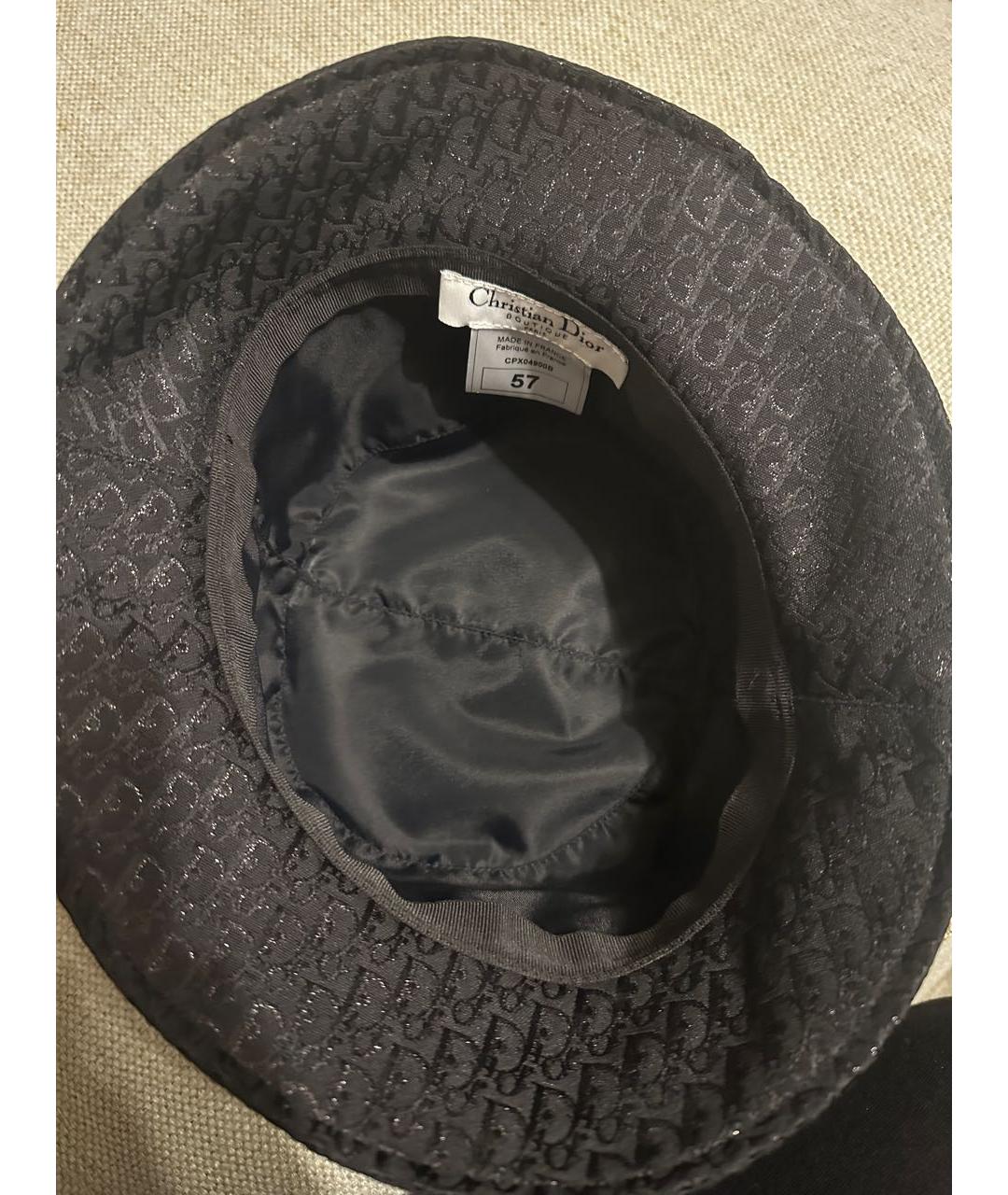 CHRISTIAN DIOR Черная шляпа, фото 5