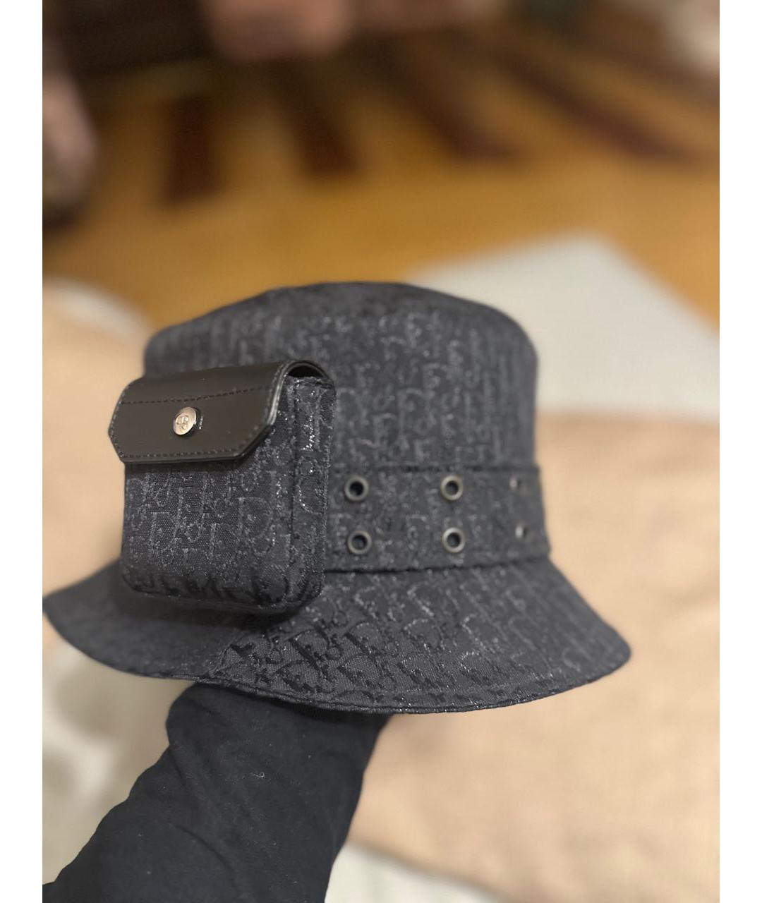 CHRISTIAN DIOR Черная шляпа, фото 3