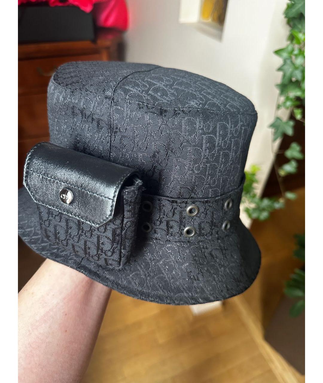 CHRISTIAN DIOR Черная шляпа, фото 7