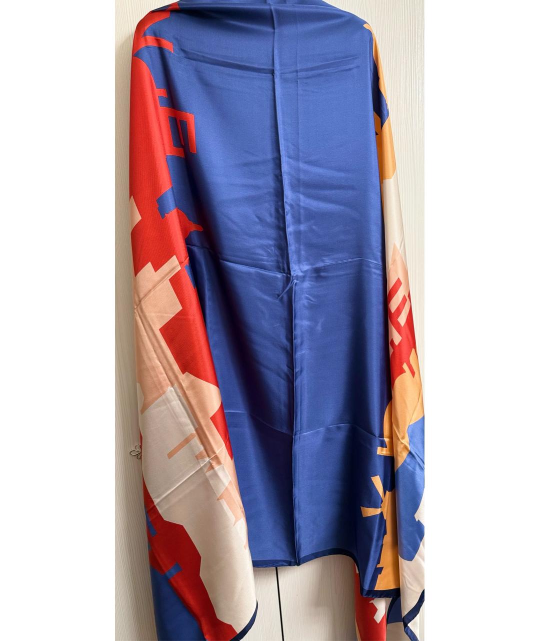 CHANEL Мульти шелковый шарф, фото 8