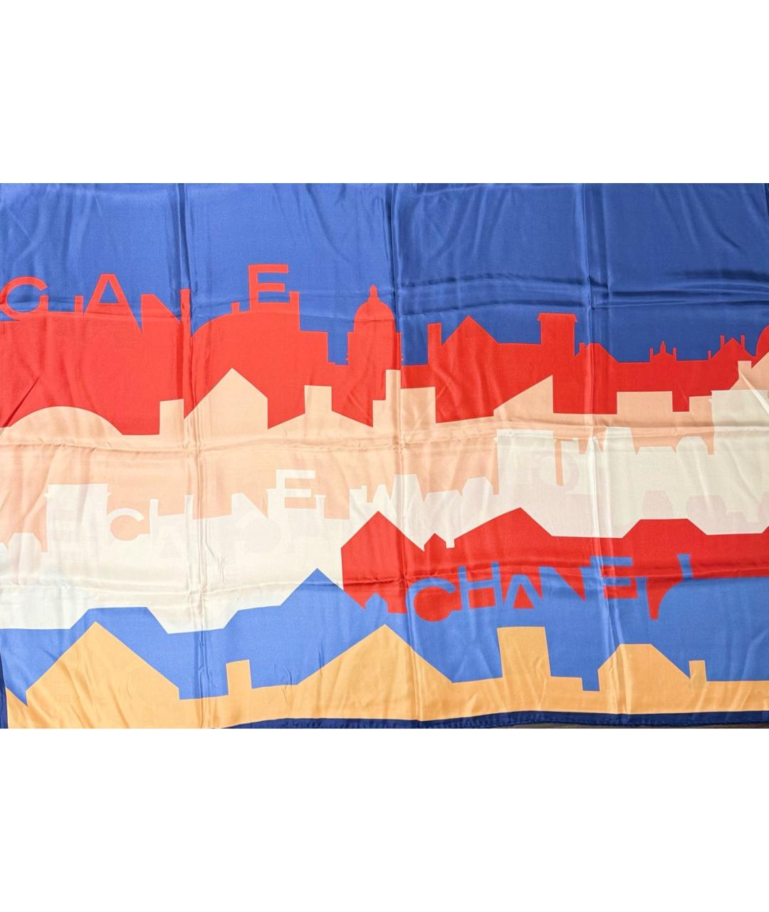 CHANEL Мульти шелковый шарф, фото 3