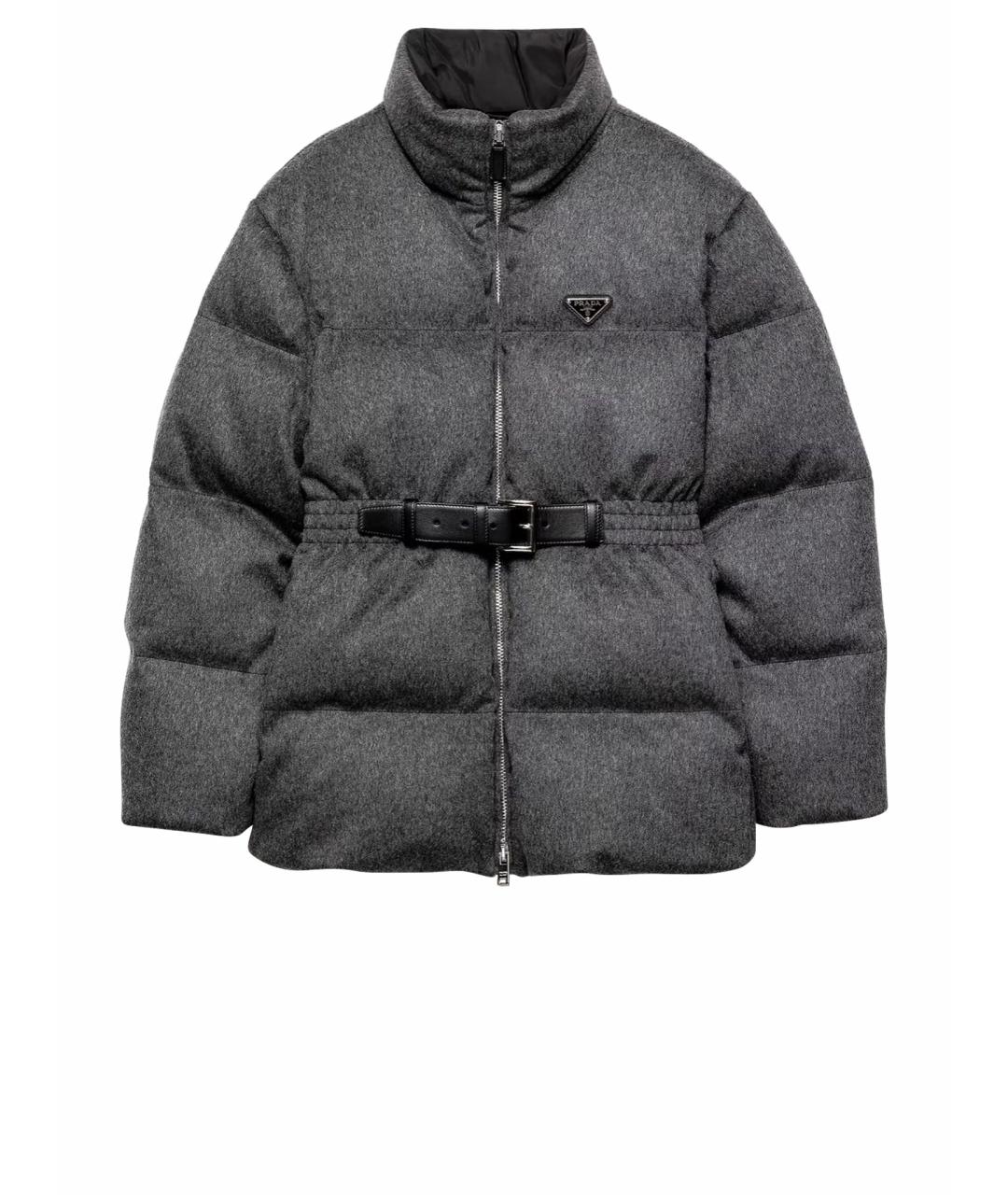 PRADA Серый пуховик, фото 1
