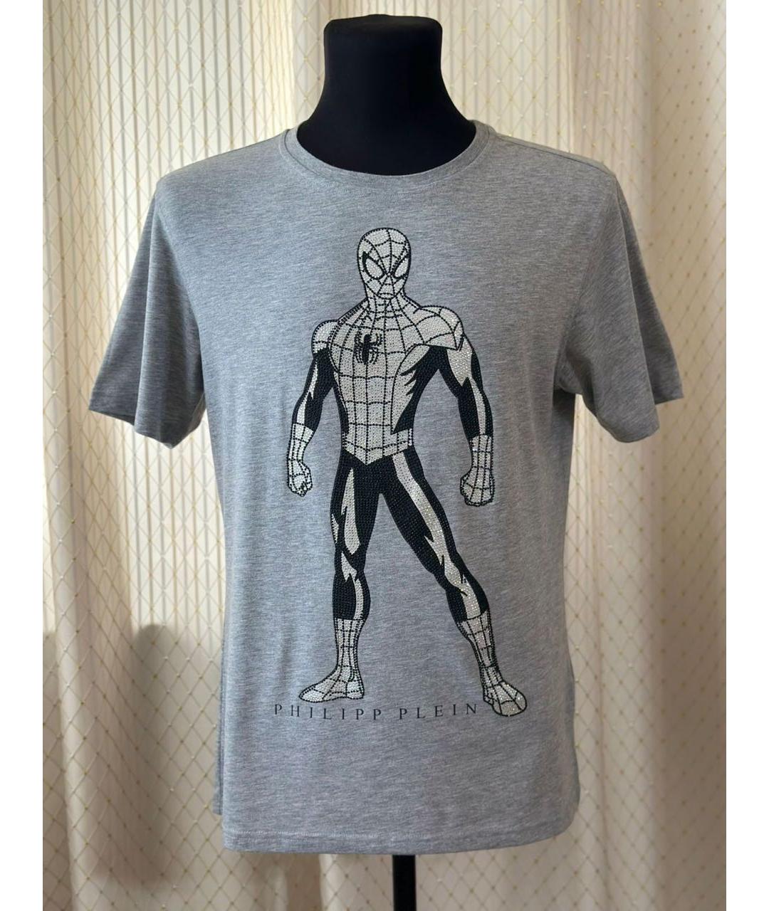 PHILIPP PLEIN Серая футболка, фото 9