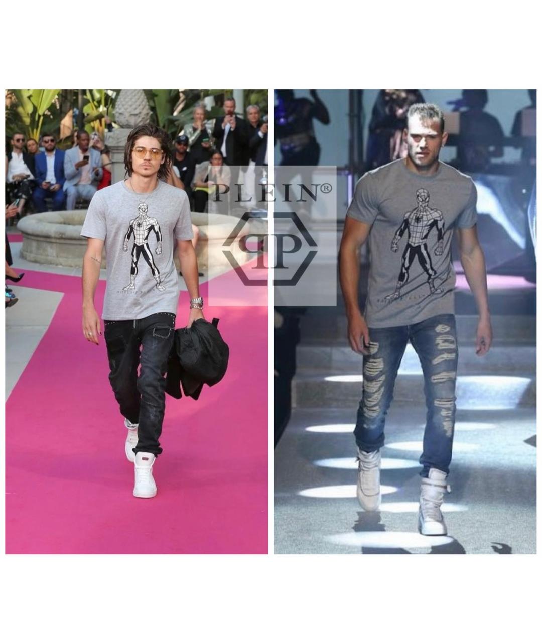 PHILIPP PLEIN Серая футболка, фото 6