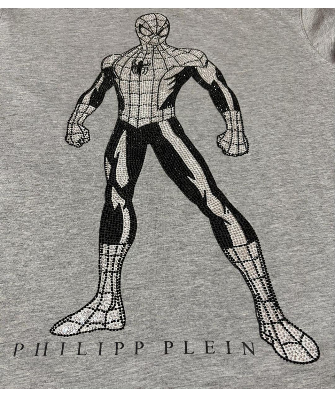 PHILIPP PLEIN Серая футболка, фото 6
