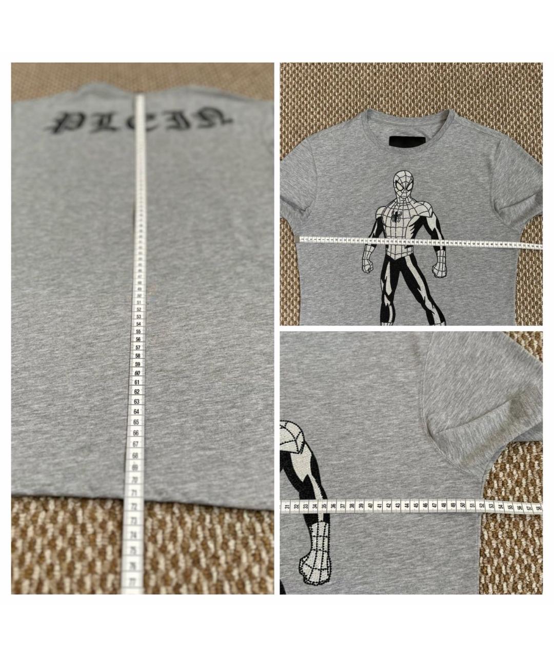 PHILIPP PLEIN Серая футболка, фото 7