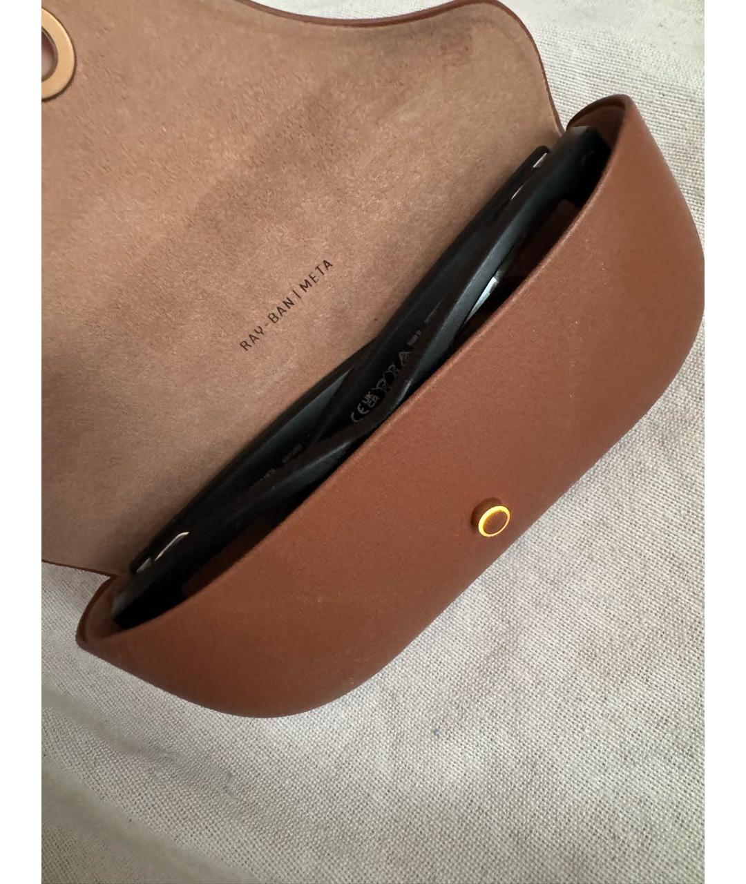 RAY BAN Черные пластиковые солнцезащитные очки, фото 4