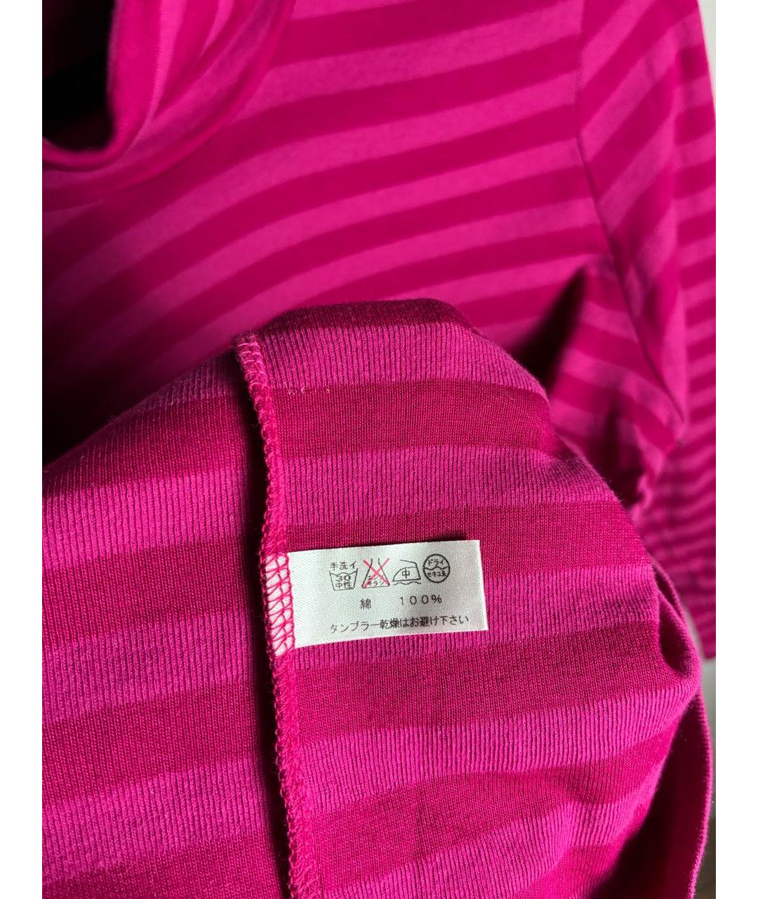 YOHJI YAMAMOTO Розовая хлопковая водолазка, фото 6