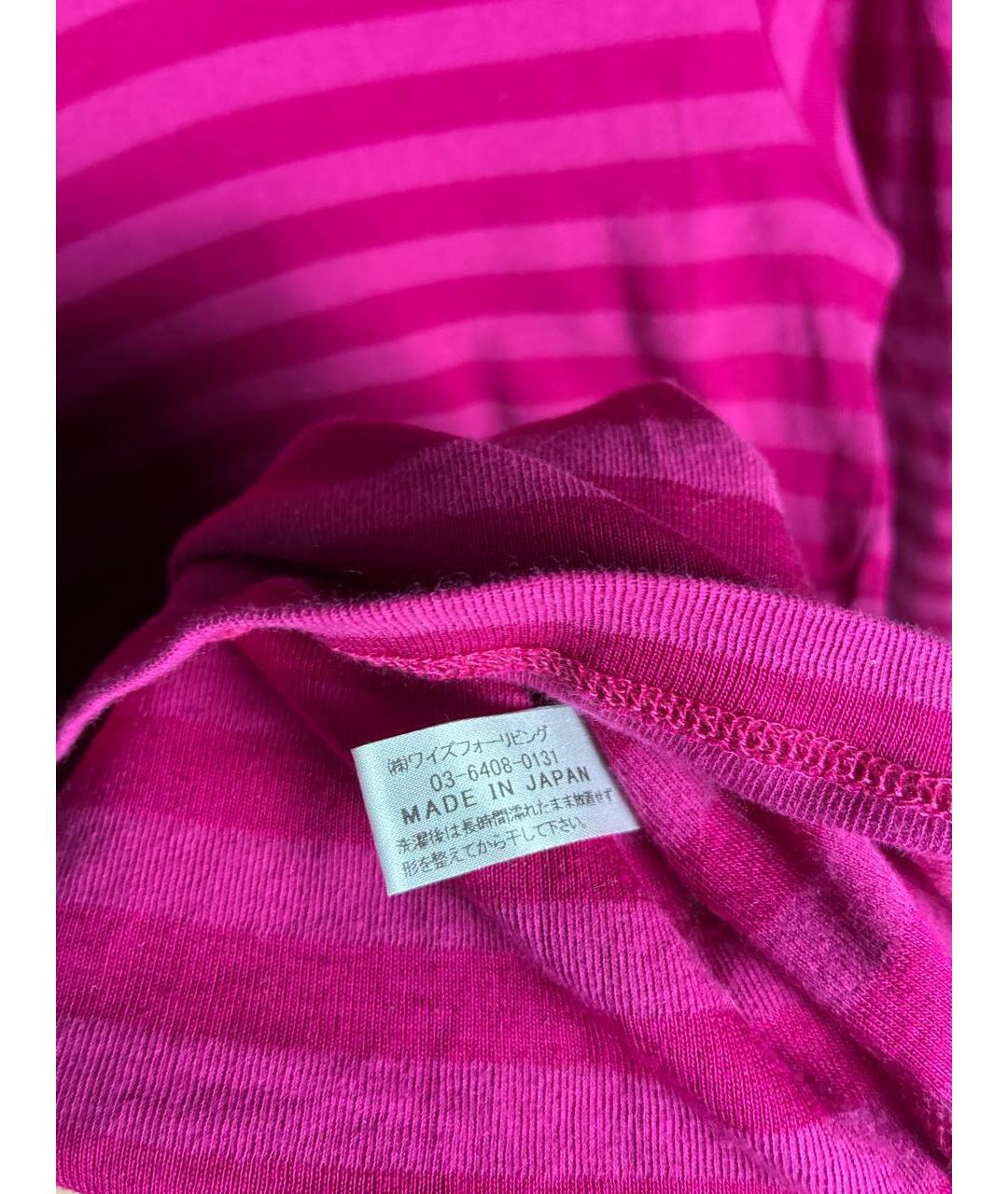 YOHJI YAMAMOTO Розовая хлопковая водолазка, фото 7