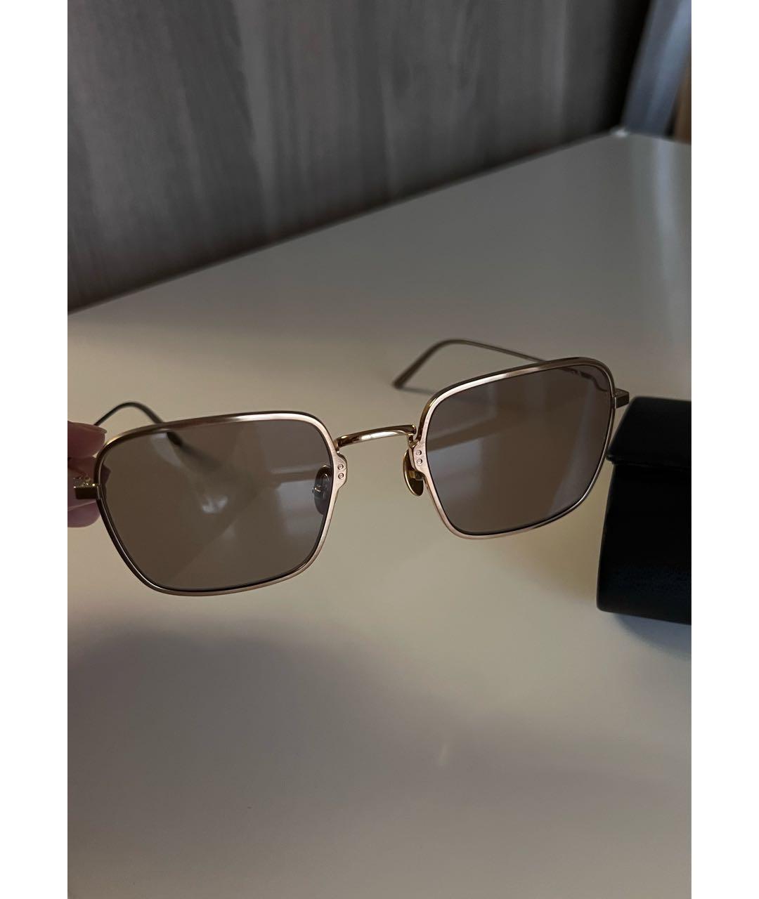 PRADA Коричневые металлические солнцезащитные очки, фото 5