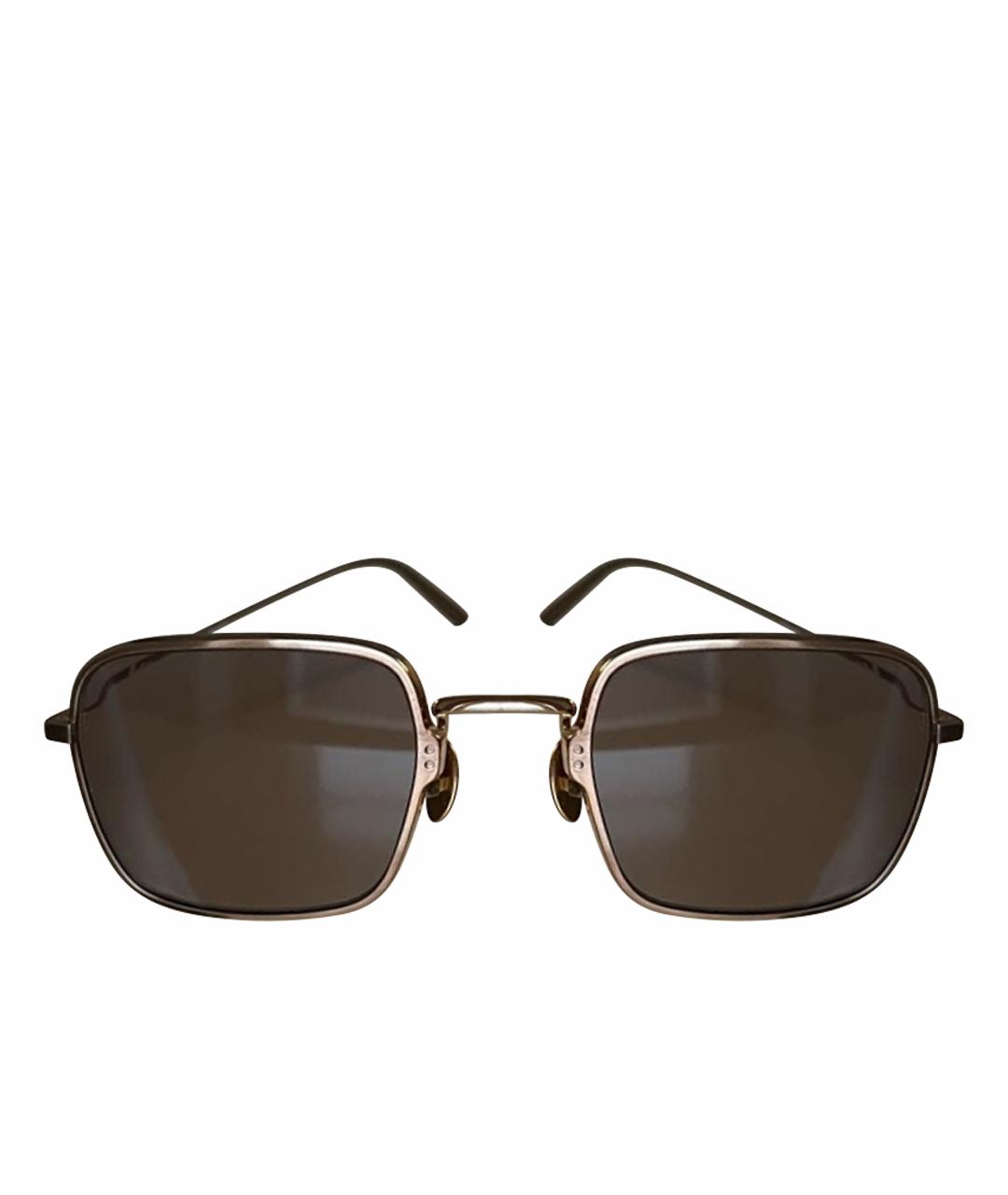 PRADA Коричневые металлические солнцезащитные очки, фото 1