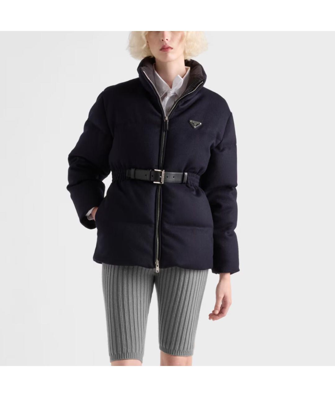 PRADA Темно-синий пуховик, фото 2