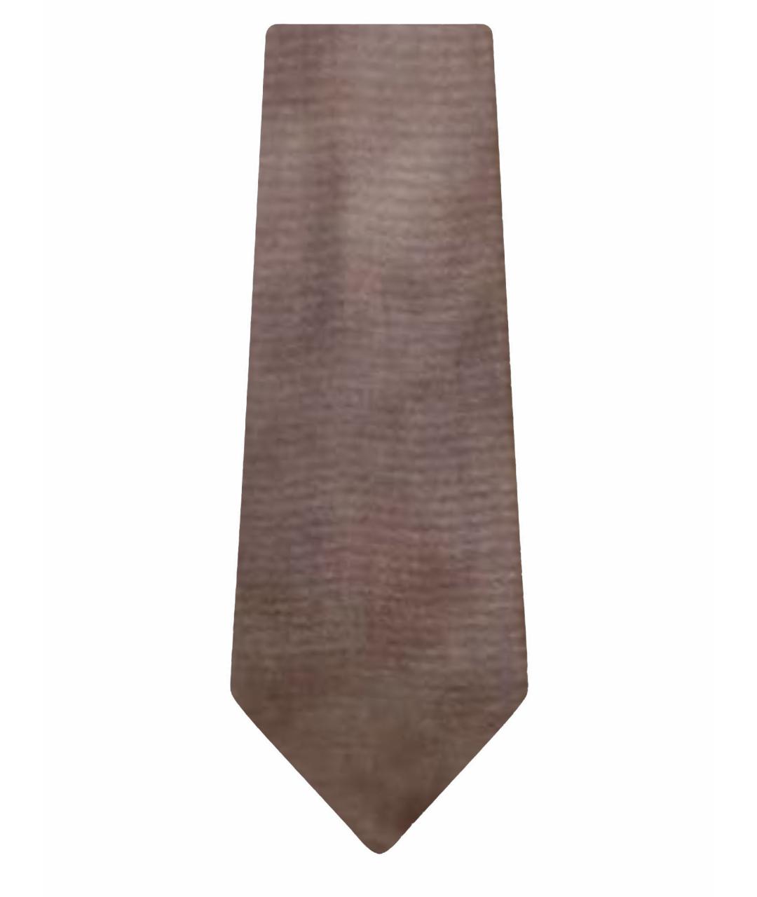 HERMES Розовый шелковый галстук, фото 1