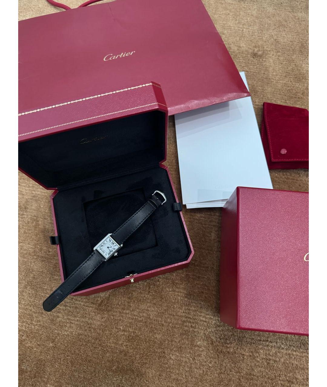 CARTIER Серебряные серебряные часы, фото 4