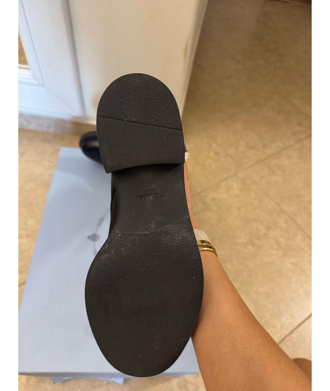 PRADA Черные синтетические сапоги, фото 8