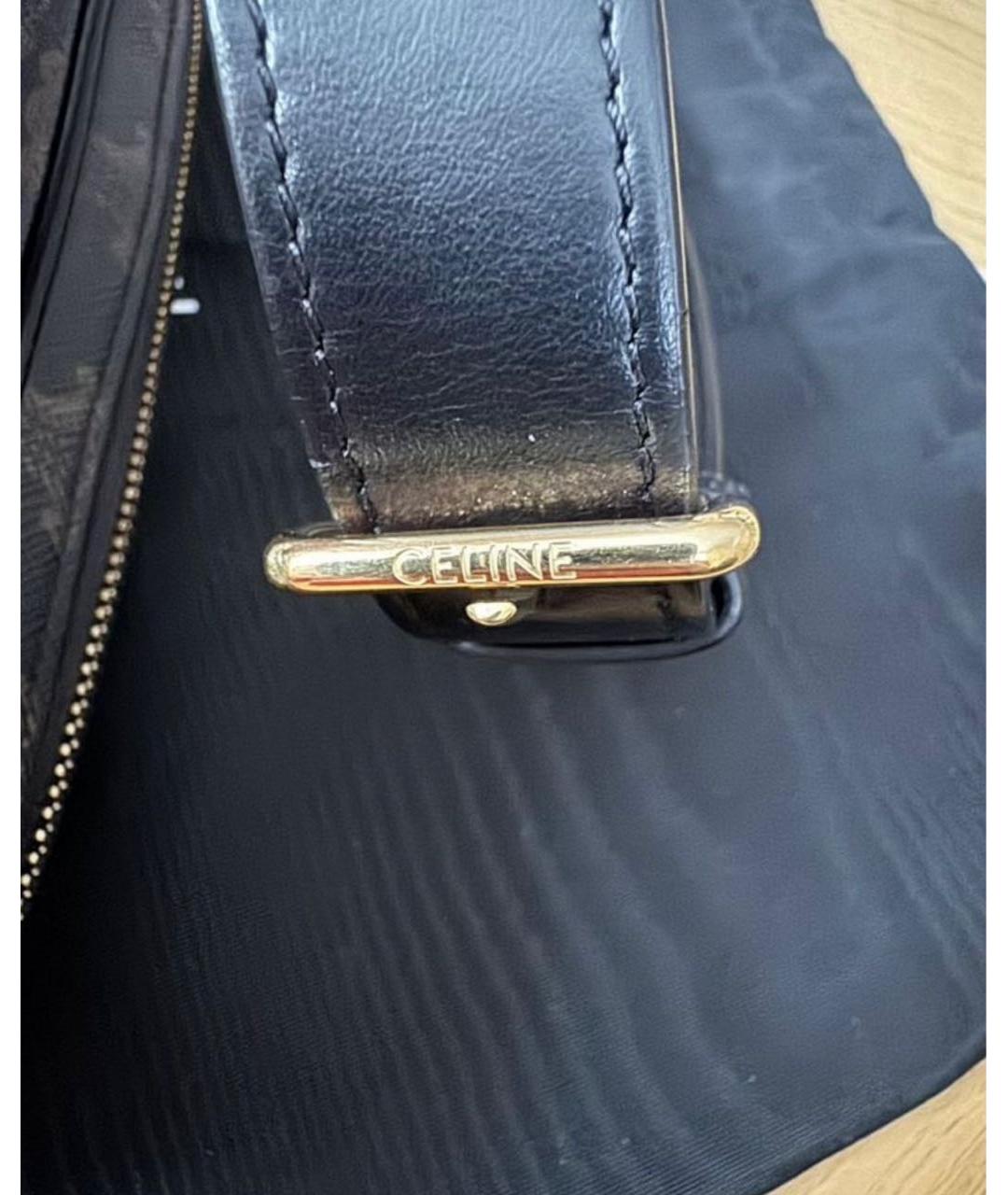 CELINE Коричневая кожаная сумка на плечо, фото 8