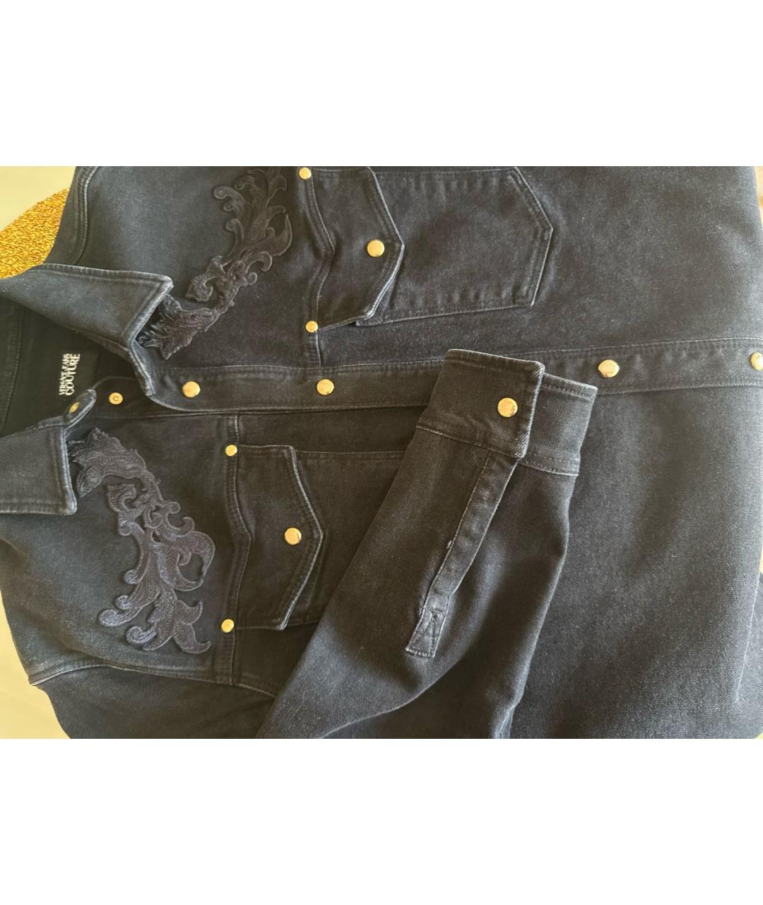 VERSACE JEANS COUTURE Черная кэжуал рубашка, фото 4