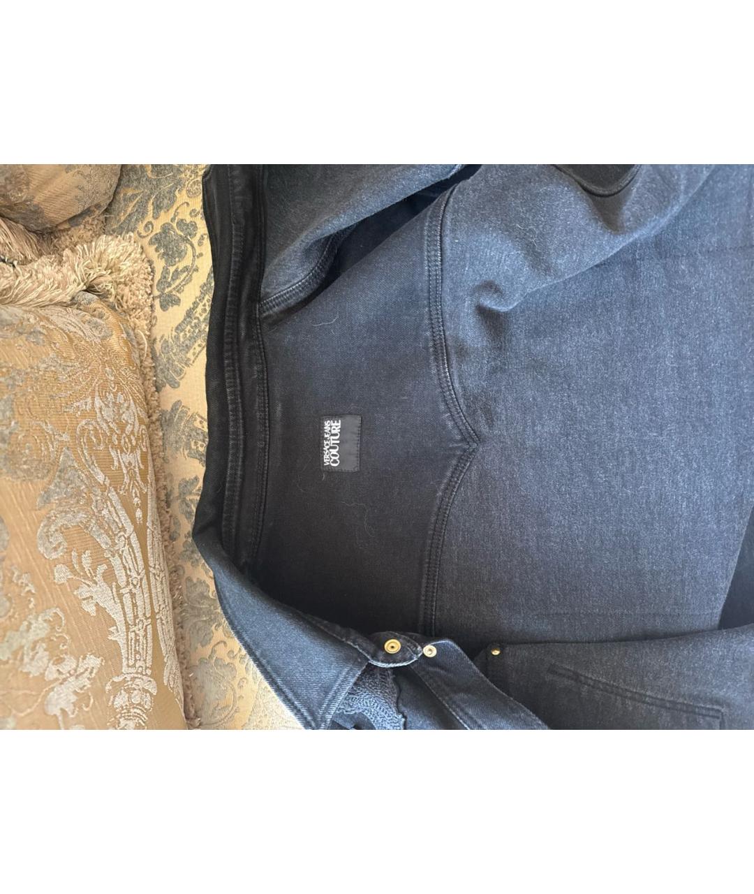 VERSACE JEANS COUTURE Черная кэжуал рубашка, фото 3