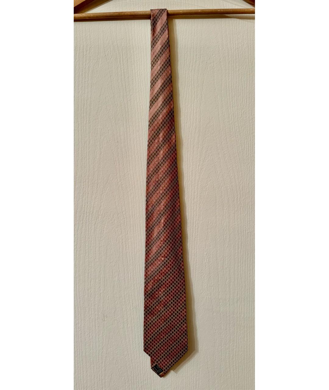 GUCCI Розовый шелковый галстук, фото 5