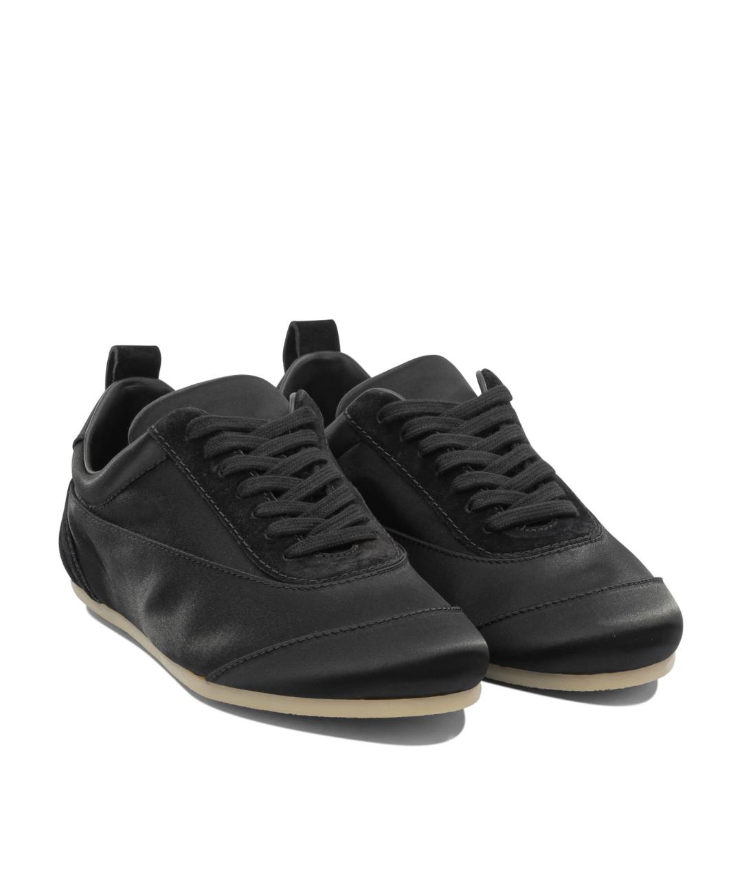 JIL SANDER Черные текстильные кроссовки, фото 2