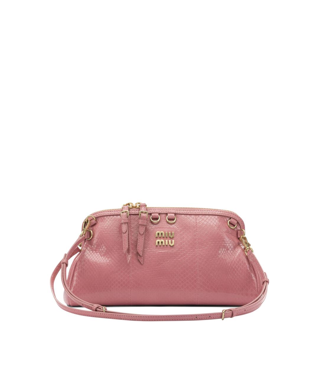 MIU MIU Розовая кожаная сумка через плечо, фото 1