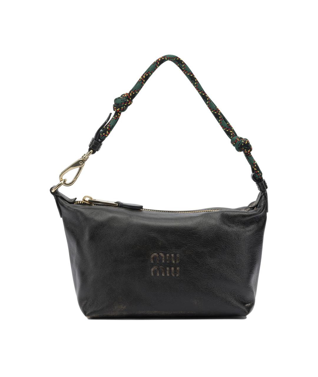 MIU MIU Коричневая кожаная сумка через плечо, фото 1