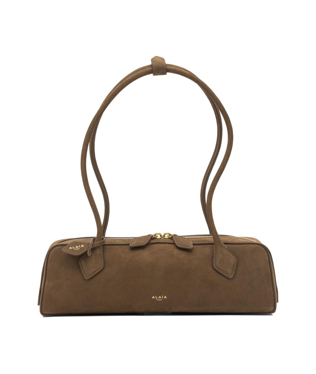ALAIA Коричневая кожаная сумка через плечо, фото 1