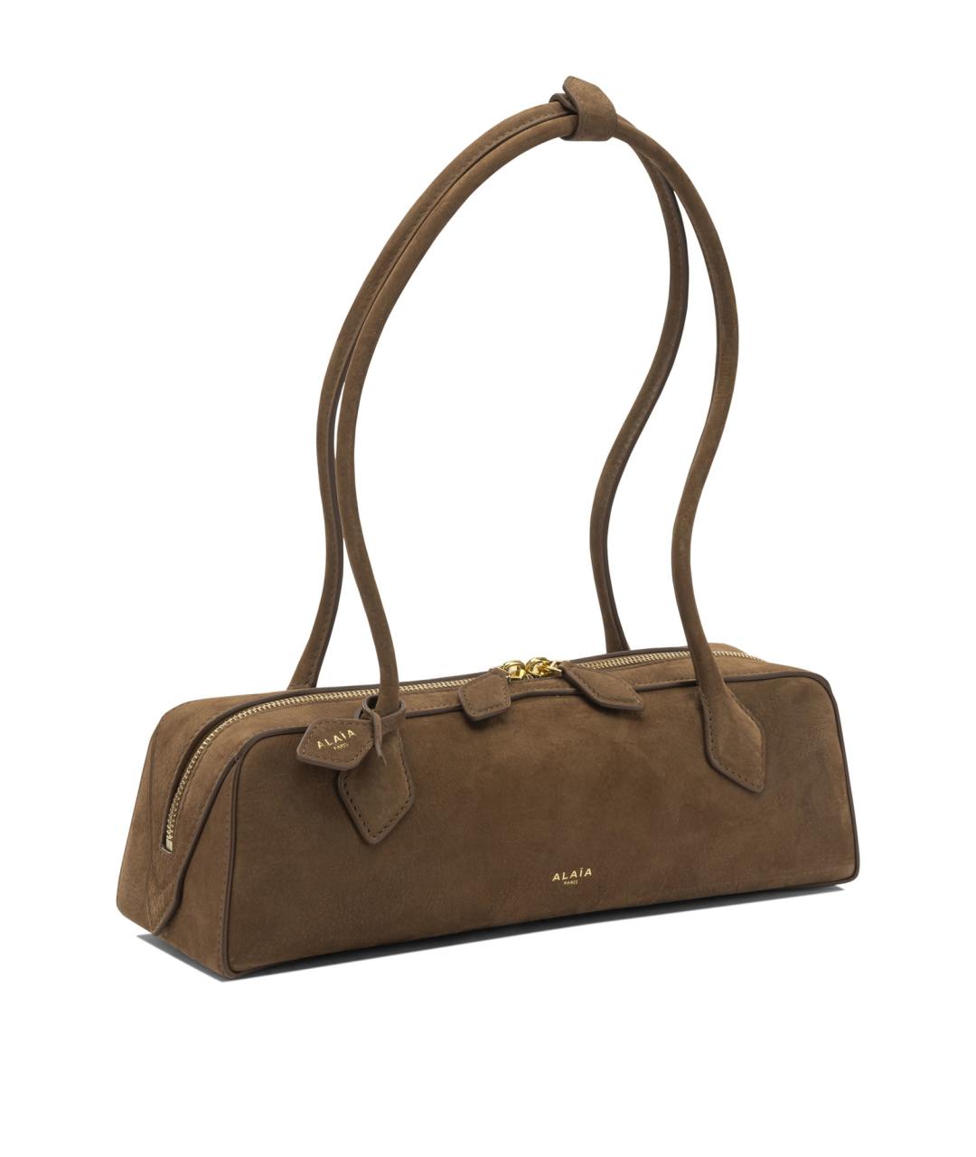 ALAIA Коричневая кожаная сумка через плечо, фото 2