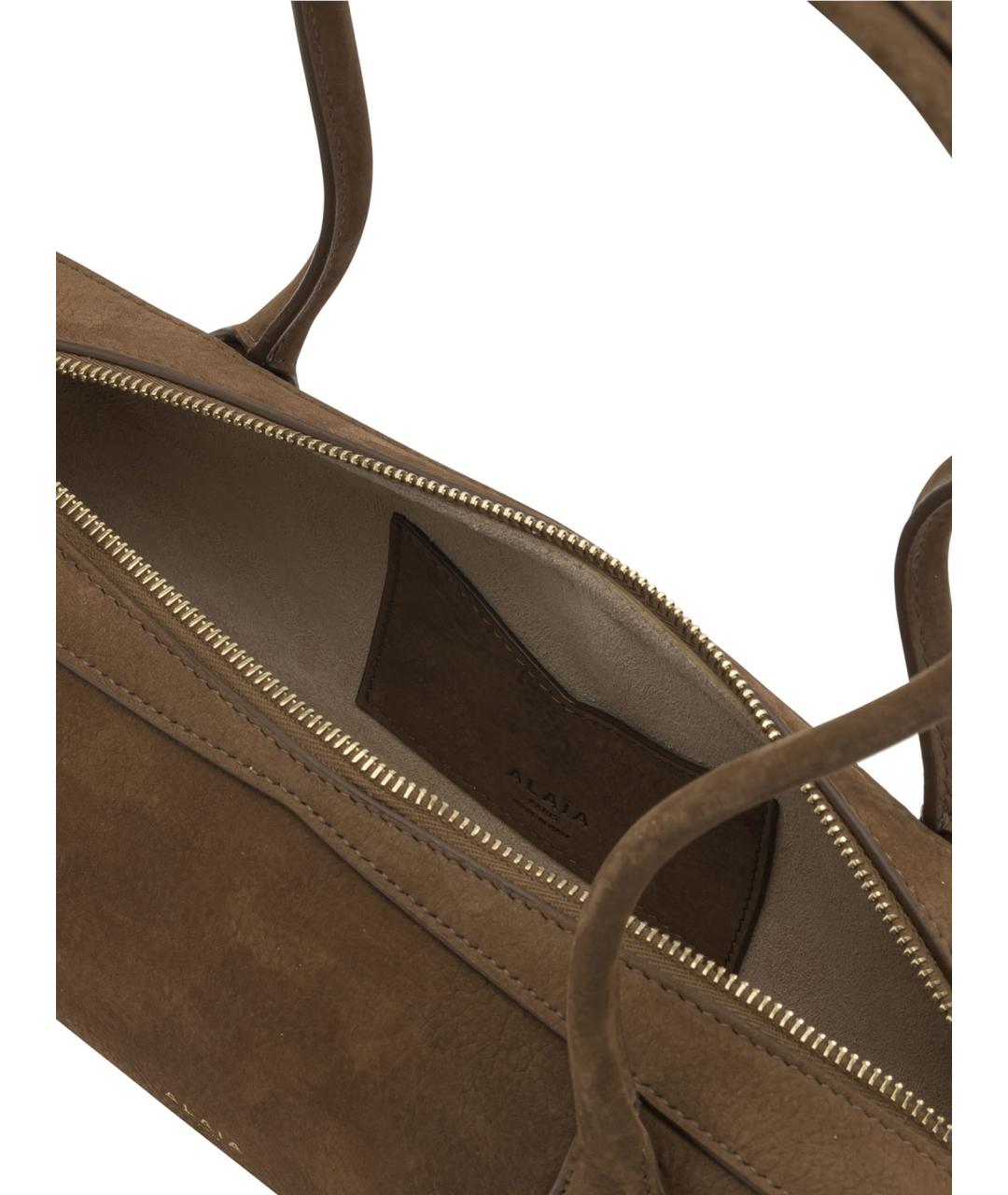 ALAIA Коричневая кожаная сумка через плечо, фото 5