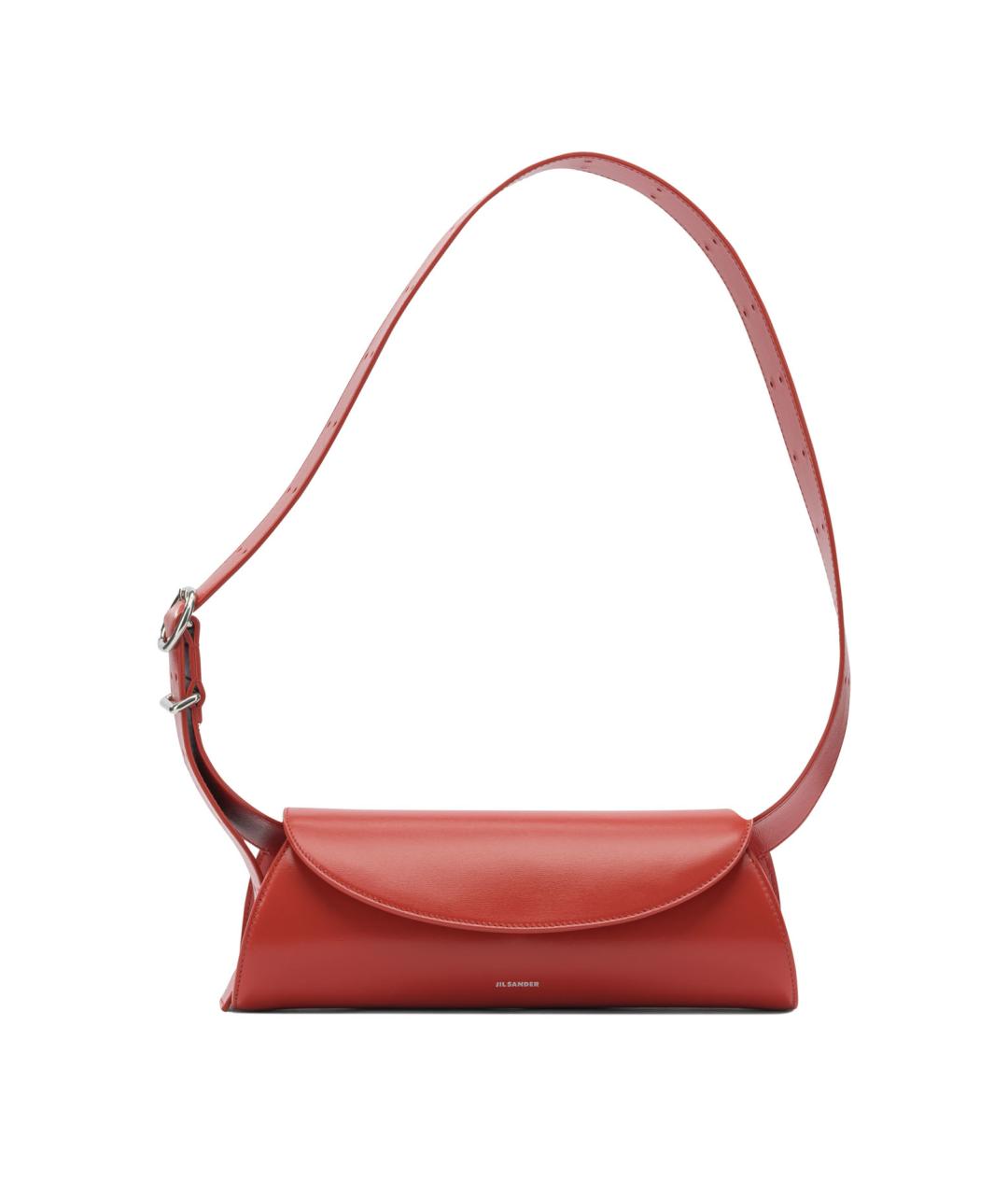 JIL SANDER Красная кожаная сумка через плечо, фото 1